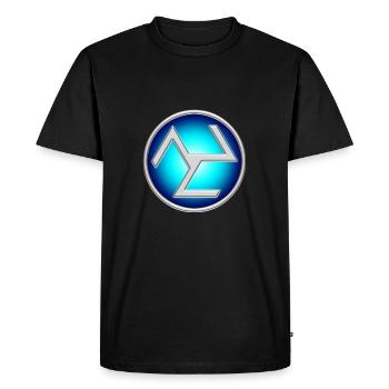 Antahkarana Symbol Yoga Reiki Meditation Zen Om 3D - Men's Premium Organic T-Shirt - black - Front - Nico (187cm)