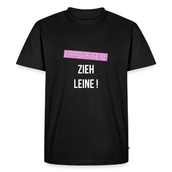 FOR A GO! RELATIONSHIP LOVE Gift - Men's Premium Organic T-Shirt - black - Front - Nico (187cm)