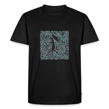 pluie ornement ornemental - T-shirt Premium bio Homme - noir - Devant - Nico (187cm)