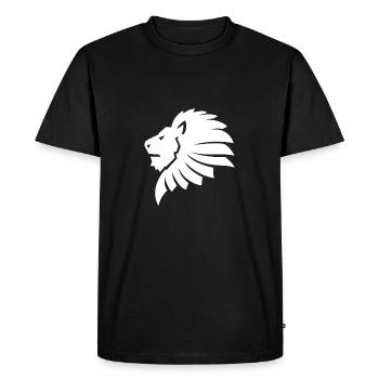 Lion - T-shirt Premium bio Homme - noir - Devant - Nico (187cm)