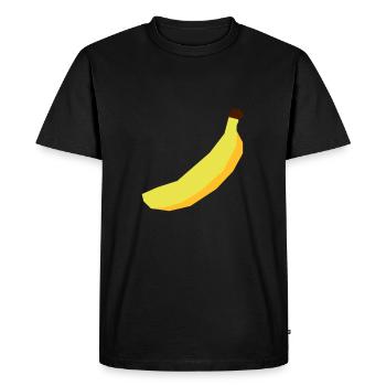 Banana vector - Men's Premium Organic T-Shirt - black - Front - Nico (187cm)