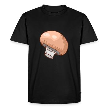 Champignons Egerlinge Angerlinge champignons - T-shirt Premium bio Homme - noir - Devant - Nico (187cm)