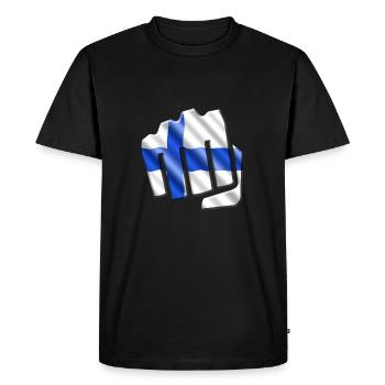 Finland - Men's Premium Organic T-Shirt - black - Front - Nico (187cm)