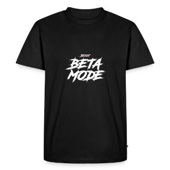 Mode bêta - T-shirt Premium bio Homme - noir - Devant - Nico (187cm)