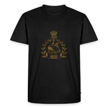 King Of Carp gold - T-shirt Premium bio Homme - noir - Devant - Nico (187cm)