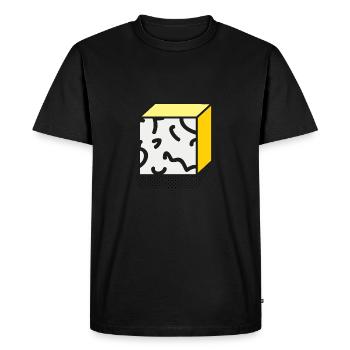 minimal memphis style - Men's Premium Organic T-Shirt - black - Front - Nico (187cm)