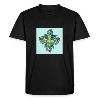 Summer - tropical summer paradise - Men's Premium Organic T-Shirt - black - Front - Nico (187cm)