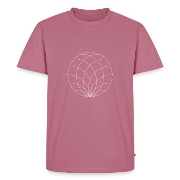 Geometric shape - Men's Premium Organic T-Shirt - mauve - Front - Nico (187cm)