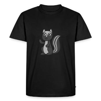 Skunk Cartoon cadeau animaux animaux Nature animaux - T-shirt Premium bio Homme - noir - Devant - Nico (187cm)