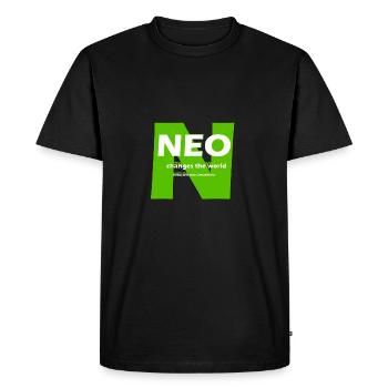 Neo changes the world - T-shirt Premium bio Homme - noir - Devant - Nico (187cm)