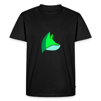 Renard vert - T-shirt Premium bio Homme - noir - Devant - Nico (187cm)