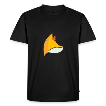 Fox Fox orange - Men's Premium Organic T-Shirt - black - Front - Nico (187cm)