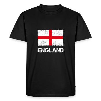 Angleterre - T-shirt Premium bio Homme - noir - Devant - Nico (187cm)