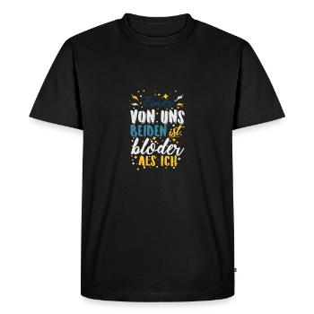 Drôle de dire Meilleur ami partenaire drôle - T-shirt Premium bio Homme - noir - Devant - Nico (187cm)