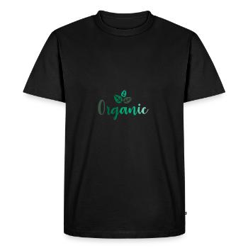 organic shirt - Men's Premium Organic T-Shirt - black - Front - Nico (187cm)