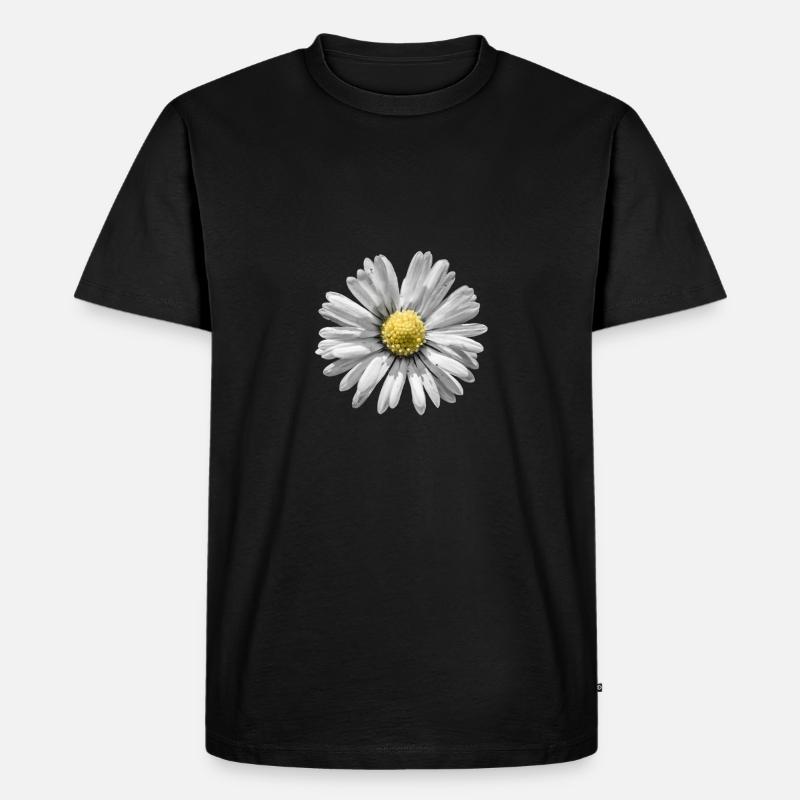 Gänseblümchen - Männer Premium Bio T-Shirt - Schwarz