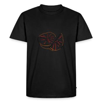 Grapefruit - Men's Premium Organic T-Shirt - black - Front - Nico (187cm)