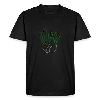 fenouil - T-shirt Premium bio Homme - noir - Devant - Nico (187cm)
