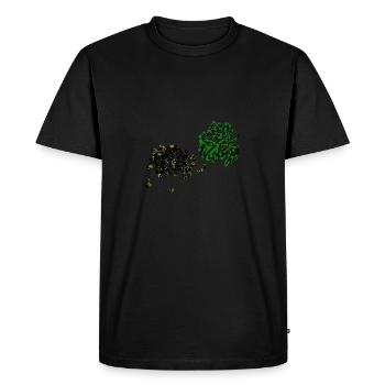 coriandre - T-shirt Premium bio Homme - noir - Devant - Nico (187cm)