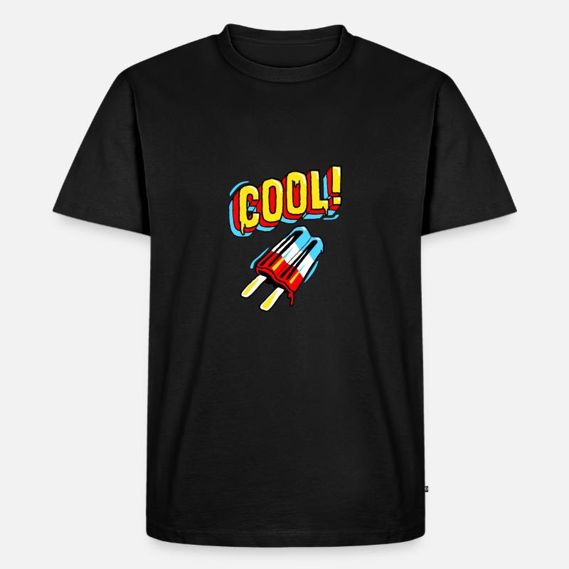 JR Cool - Männer Premium Bio T-Shirt - Schwarz