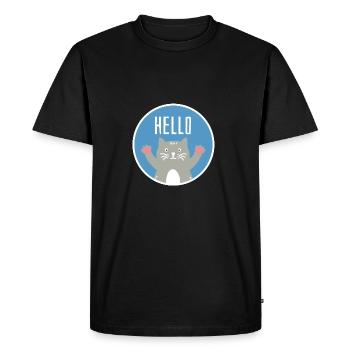 Brit Shorthair Persian Siamese Cat Gift - Men's Premium Organic T-Shirt - black - Front - Nico (187cm)
