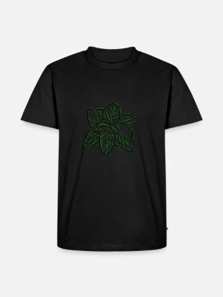 Melisse - Männer Premium Bio T-Shirt - Schwarz