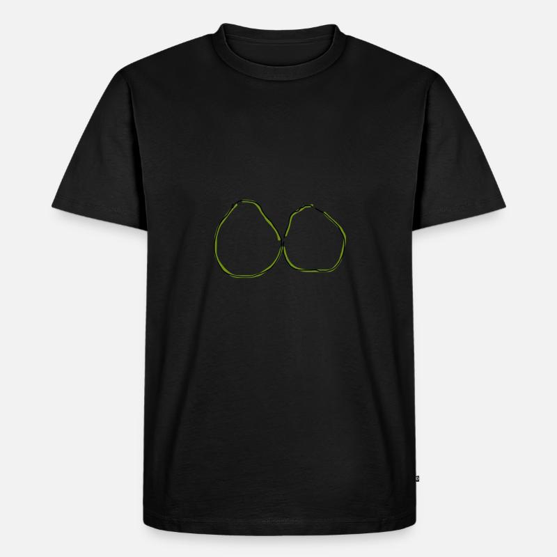 Pampelmuse - Männer Premium Bio T-Shirt - Schwarz