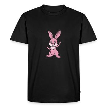 Rabbit bunny bunny - Men's Premium Organic T-Shirt - black - Front - Nico (187cm)