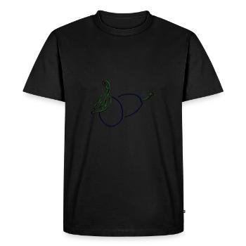 Prune - T-shirt Premium bio Homme - noir - Devant - Nico (187cm)