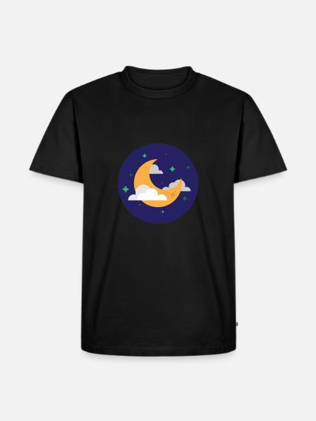 Moon - Men's Premium Organic T-Shirt - black