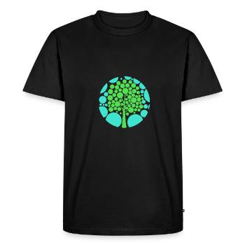 Arbre d'illusion optique - T-shirt Premium bio Homme - noir - Devant - Nico (187cm)