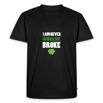 Argent -Argent - T-shirt Premium bio Homme - noir - Devant - Nico (187cm)