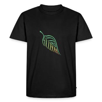 Allah Leaf Nature Harmony - Men's Premium Organic T-Shirt - black - Front - Nico (187cm)