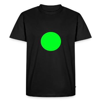 Green circle cool stylish gift idea shirt - Men's Premium Organic T-Shirt - black - Front - Nico (187cm)