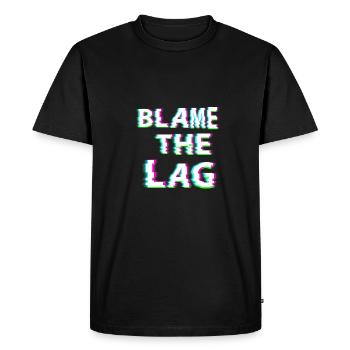 blâmer le décalage - T-shirt Premium bio Homme - noir - Devant - Nico (187cm)