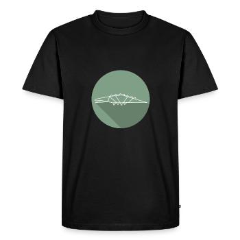 crocodile - T-shirt Premium bio Homme - noir - Devant - Nico (187cm)