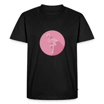 flamant - T-shirt Premium bio Homme - noir - Devant - Nico (187cm)