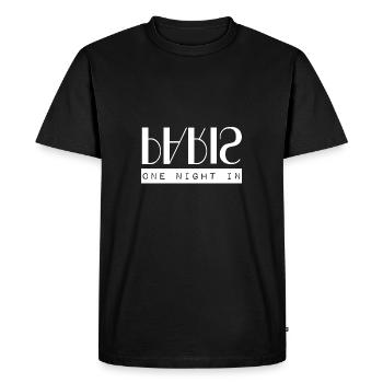 une nuit à paris - T-shirt Premium bio Homme - noir - Devant - Nico (187cm)