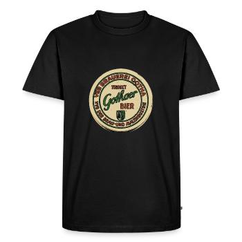 Brasserie VEB Gotha - T-shirt Premium bio Homme - noir - Devant - Nico (187cm)