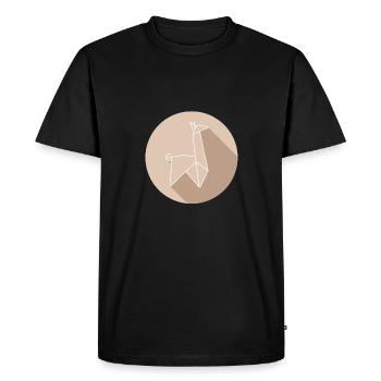 lama - T-shirt Premium bio Homme - noir - Devant - Nico (187cm)