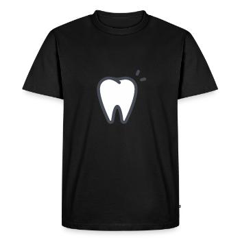 Tooth Tooth - Men's Premium Organic T-Shirt - black - Front - Nico (187cm)