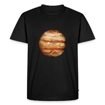Jupiter - Men's Premium Organic T-Shirt - black - Front - Nico (187cm)