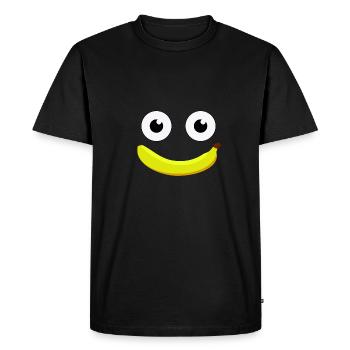 La banane - T-shirt Premium bio Homme - noir - Devant - Nico (187cm)