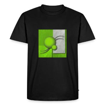 Modern Art - Men's Premium Organic T-Shirt - black - Front - Nico (187cm)
