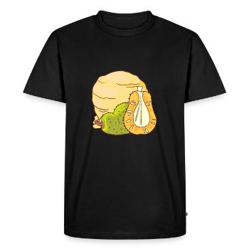 Jackfruit crème glacée crème glacée crème glacée crème glacée boule de glace - T-shirt Premium bio Homme - noir - Devant - Nico (187cm)