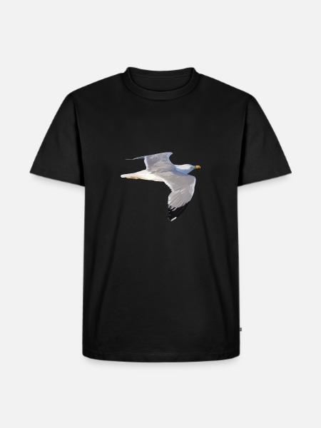 gull - Men's Premium Organic T-Shirt - black
