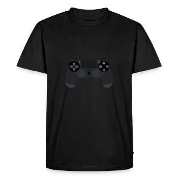 Contrôleur de jeu - T-shirt Premium bio Homme - noir - Devant - Nico (187cm)