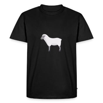 mouton de nuage blanc - T-shirt Premium bio Homme - noir - Devant - Nico (187cm)