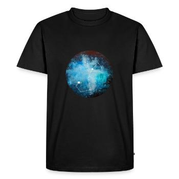 Signe astrologique Scorpion - T-shirt Premium bio Homme - noir - Devant - Nico (187cm)