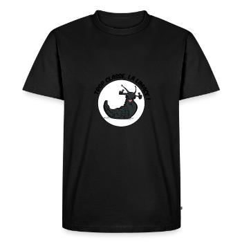 Trop classe, la limace ! - T-shirt Premium bio Homme - noir - Devant - Nico (187cm)